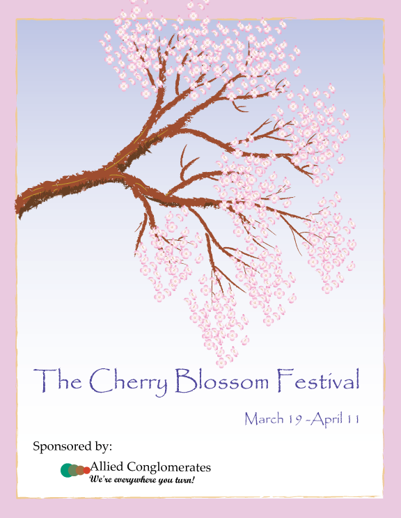 Cherry Blossom Festival Poster
